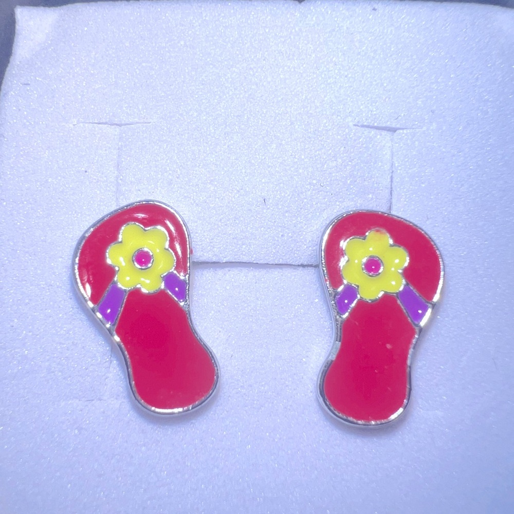 IT’S FLIPFLOP SEASON FOR FLIP FLOP STUD EARRINGS BEACH VIBES & SAND CASTLES